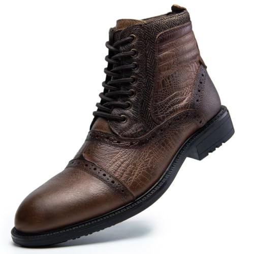 Dress Boots, Stylish and Comfort Leather Oxfords Chelsea Ankle Boot...