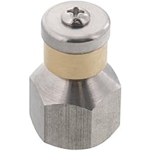 Rotating 3/8" Drain Cleaning Nozzle 4.0 Orifice 4000 PSI Stainless Steel for Sewer Pipe Water Jetter