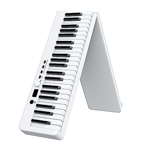 Piano électrique pliable multifonctionnel avec 88 touches pleine grandeur et 128 timbres. Construction en matériau PC, texture légère. Fourre-tout Oxford avec batterie et adaptateur de charge for un t - Les Beatles, Paul McCartney, John Lennon, RIngo Starr, George Harrison Piano électrique pliable multifonctionnel avec 88 touches pleine grandeur et 128 timbres. Construction en matériau PC, texture légère. Fourre-tout Oxford avec batterie et adaptateur de charge for un t