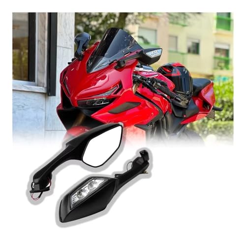 Espejos CBR250R y CBR300R con intermitentes LED para motos Honda 4