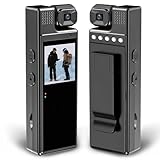 MDCGN Valentine's Day Mini Body Camera 1080P Body Cam with 180° Rotating Lens, Portable Police Wearable Camcorder with Audio and Video, Motion Detection, Video Recorder for Outdoor Travel, Sport