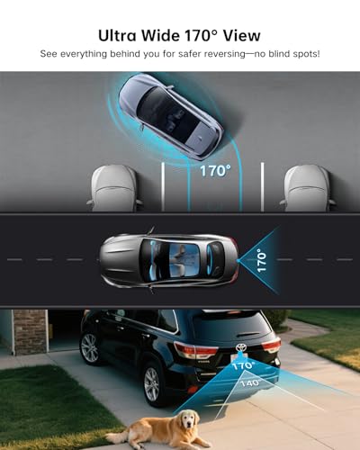 Image of 1080P Car Reverse Camera with Night Vision, 170 Angle, CVBS Switch | IP69 Protection Suits Wet Conditions; AHD 1920 x 1080P Output Gives Clear Rear View for Cars, Pickups, Trucks, SUVs and RVs