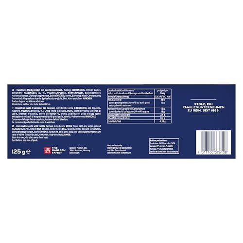 Bahlsen Kipferl - 1er Pack - Mürbegebäck mit fein gemahlenen Haselnüssen (1 x 125 g)