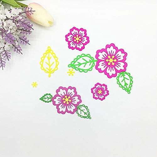 Metal 4 Spring Summer Flower Cutting Dies, Symmetry Pattern Floral 4 Leaf Die Cuts For Card Making Embossing Tool Scrapbooking Diy Etched Stencil Craft Dies #TOP2