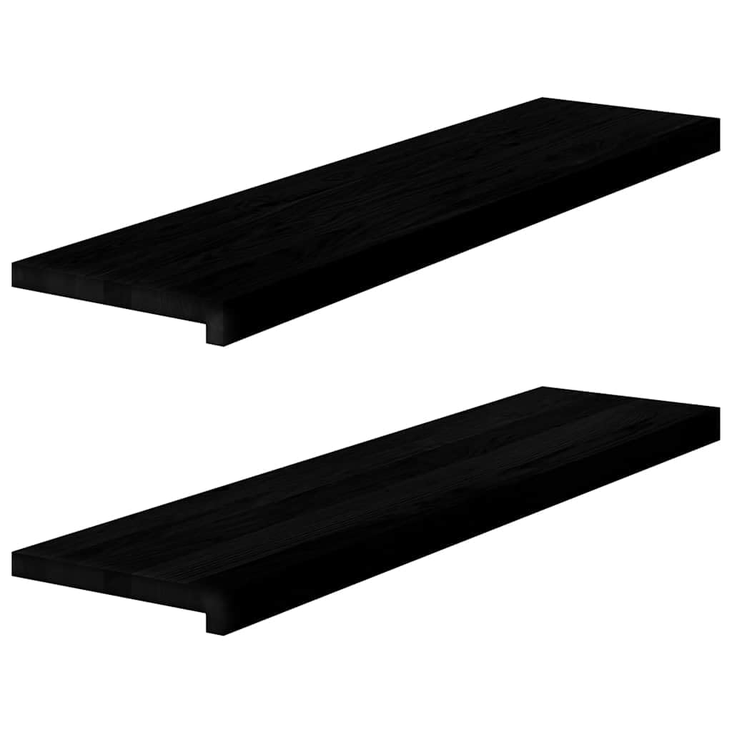Hothingwell Alfeizares de Ventana 2 Uds Madera Maciza Roble | Superficie sin tratar, personalizable con pintura o laca, fácil limpieza, veteado único