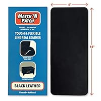 Algopix Similar Product 20 - Match N Patch Realistic Black Leather