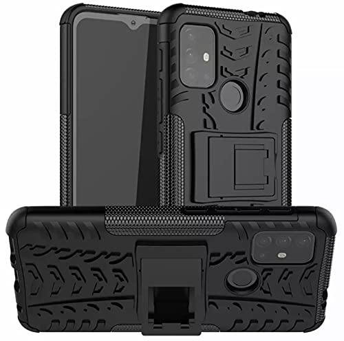 Glaslux Moto G30 Hybrid Shockproof Bumper Rugged Back Case Cover for Moto G30 - Black
