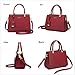 Cnoles Handbags For Women Fashion Leather Tote Shoulder Bags Ladies Handle Satchel Purse Red