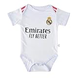 2021 Fashion FC Season Team Logo Baby Bodysuits (9-18Months, Real Madrid white)