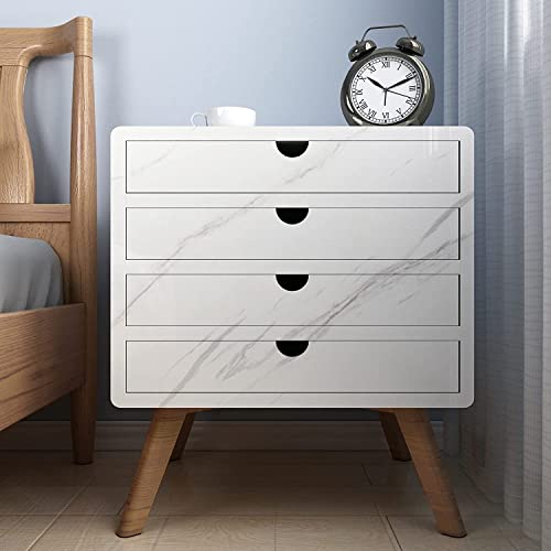 Image of NAREVAL White Marble Wallpaper for Kitchen Peel and Stick Wallpaper Marble Self Adhesive Removable Wallpaper Contact Paper Sticker for Kitchen (White Marble K10 60 * 200 Cm) (Pack of 4)
