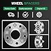 SCITOO 2 pcs 4LUG 1 inch Wheel Spacers Adapters 4x110 to 4x156 with 12x1.25 Studs 74CB Compatible with for King Quad 400 2008-2017 for Ozark 250 2002-2014