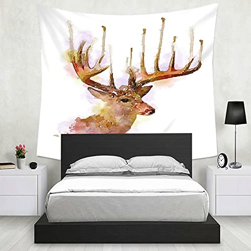 Tapiz de pared con cuernos de ciervo, decoración elegante de 150 x 130 cm 6