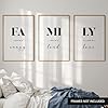 House 52 Family Set of 3 A4 Prints – UNFRAMED Black and White Quote Wall Art, Home Decor Posters for Living Room, Hallway or Bedroom #5