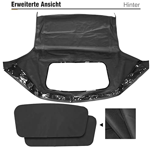 Frankberg Cabrioverdeck Softtop Verdeckbezug Schwarz für MX-5 I NA MX-5 II NB 1.6L 1.8L 1989-2005 MA011332