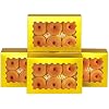 22.9x15.2x6.4cm, Gold, 15pcs