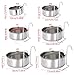 APGLSXY Crate Dog Bowl Stainless Steel Hanging Pet Cage Bowl Food & Water Feeder Coop Cup for Cat Puppy Birds Rats 6 Sizes