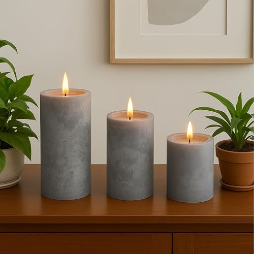 Velas LED Relaxdays para decorar tu salón con luz cálida 3