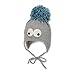 Produktbild Sterntaler Mütze für Jungen mit Bommel und lustigen Augen, Gefüttert mit Baumwoll-Fleece, Alter: 6-9 Monate, Größe: 45, Silber (Silber Mel. 542)