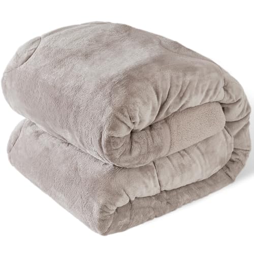 アイリスプラザ 掛け布団 シープボア 毛布 3層構造でふんわりあったか 洗濯機で丸洗いOK ふわふわ毛布と布団がひとつになった贅沢な寝心地 なめらかフランネル モコモコシープ調ボア セミダブル モカブラウン