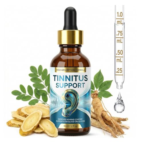 Tinnitus Relief for Ringing Ears Fast-Acting Tinnitus Relief Drop Natural Plant-Based Formula for Ear Buzzing & Calming Sensation 60ml