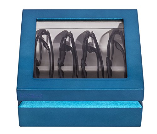 Image of OYOBox Mini Luxury Eyewear Organizer, Wood Display Box for Glasses + Sunglasses