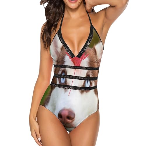 Maillot de bain une pièce husky pour femme monokini de natation