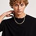 GYUYCW Gold Necklace for Women 14K Gold Necklaces for Women Snake Necklace for Womens Chain for Men Noticeable With Flawless Surface Herringbone Necklaces for Womens (18in)