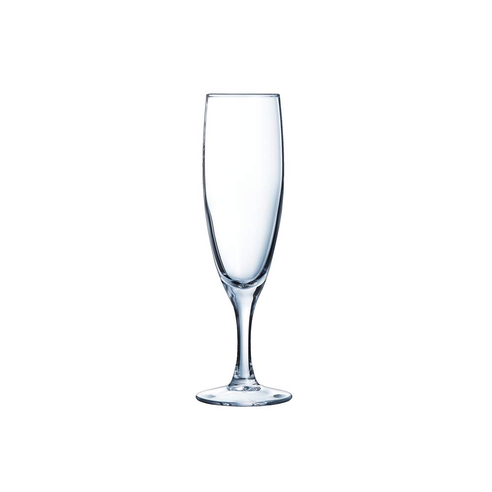 Arcoroc 56416 Flûte à Champagne Elégance, Verre, Transparent, 13 cl