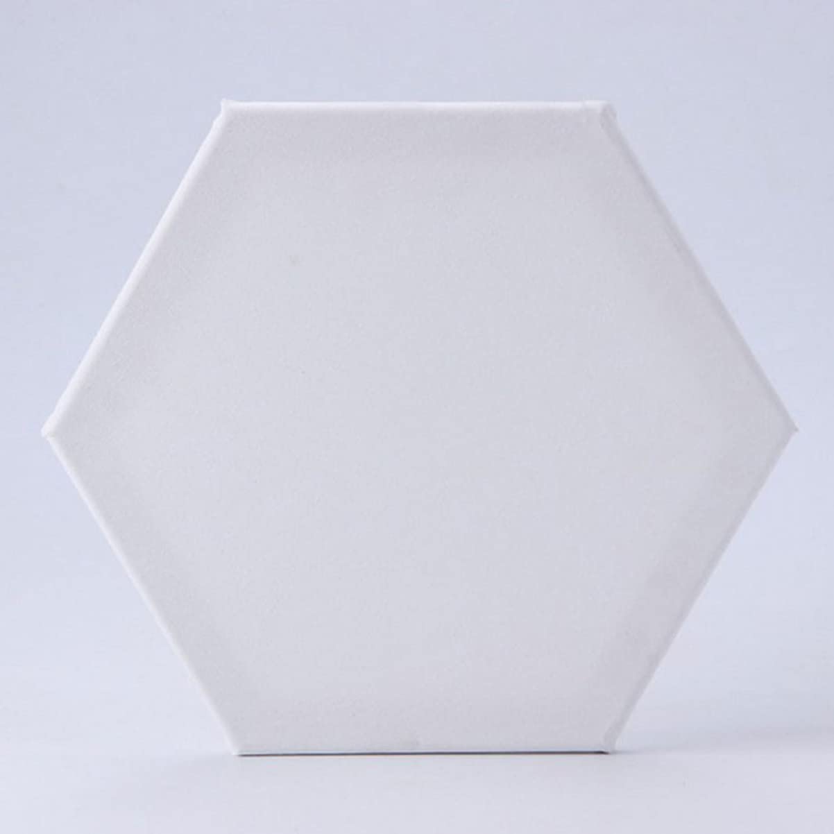 Veemoon 3 Tableros Hexagonales de Algodón y Estables para Pintura al Óleo, Lienzos Blancos Fáciles de Transportar para Dibujo Artístico y Bricolaje