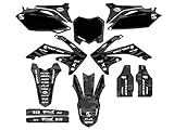 2009-2012 CRF 450 R Apache Grey Senge Graphics Complete Kit Compatible with Honda