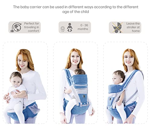 Ebrainit marsupio neonati ergonomico con sedile