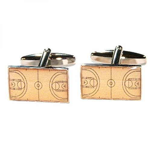Mancuernillas para hombre cancha de baloncesto miniatura 1
