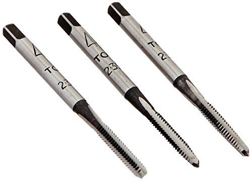 Alfa Tools CSHTS70508 4-40 Carbon Steel Hand Tap Set Taper/Plug/Bottom