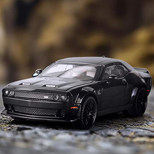 Auto de Juguete Hellcat Diecast Metal Escala 1:32 Negro miniatura 5
