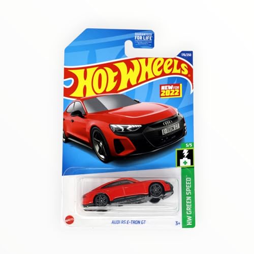 Hot Wheels 2022 Audi RS E-TRON GT escala 1:64 rojo miniatura 2