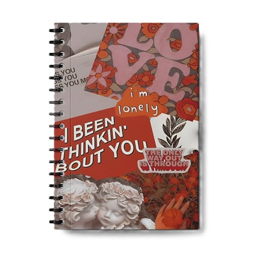 Image of zenithink Pink Aesthetc Wiro Journal Notebook | 80 gsm Paper With 350GSM Hard Cover | Unruled | Pages - 160 | A5 Size | Wiro Binding | Versatile for School, Home & Office