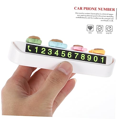 SHERCHPRY 4 Unidades De Placa De Identificação De Estacionamento Etiquetas De Estacionamento Suporte