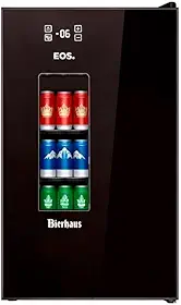 Cervejeira EOS Bierhaus 76 Litros Frost Free com Compressor Black Glass ECE90 110V