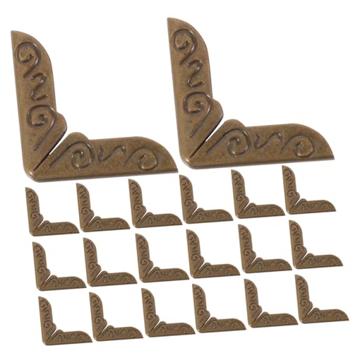 SOLUSTRE 100pcs Decorative Metal Book Corners Metal Book Edge Protectors Corner Protectors for Scrapbooks Photo