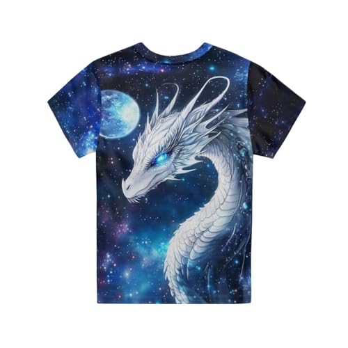 Image of Kids Graphic T-Shirt Boys Girls Novelty Tees Top Short Sleeve Shirts Summer Blouses 3-16