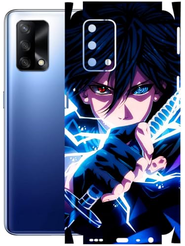 Image of AtOdds - Full Body Back Screen Guard Protector Film - Lamination Wrap Skin Sticker Compatible with Oppo F19 | Scratchproof Matte Finish (Anime 42)