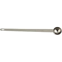 Long Handle Coffee Measuring Spoon Stainless Steel with Clear Scale for Accurate 5ml 10ml 15ml 20ml 25ml 30ml Cooking and Brewing Stirring and Scooping Tool 10ml