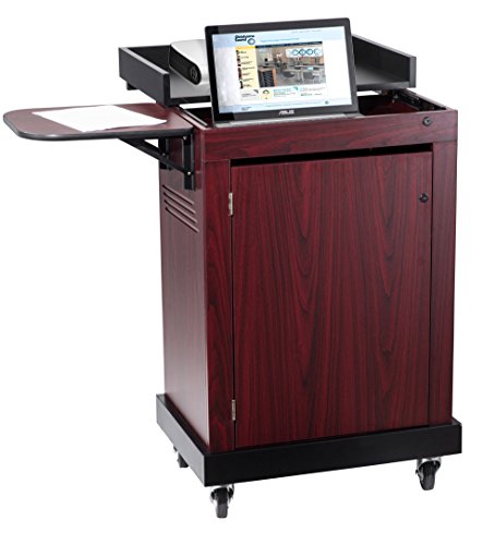 Oklahoma Sound Smart Cart Lectern, Mahogany