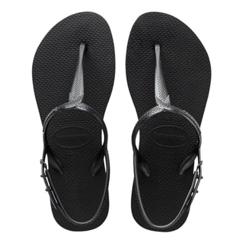 Havaianas - Twist, Comfortable, Elegant, and Versatile Sandals, Adjustable Buckle on Sides, T-Shaped Metallic Straps, Non-Slip Sole, Women