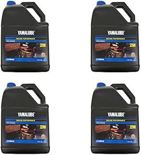 Yamalube LUB-2STRK-M1-04 2M Outboard TC-W3 2-Stroke Engine Oil (CASE OF 4)