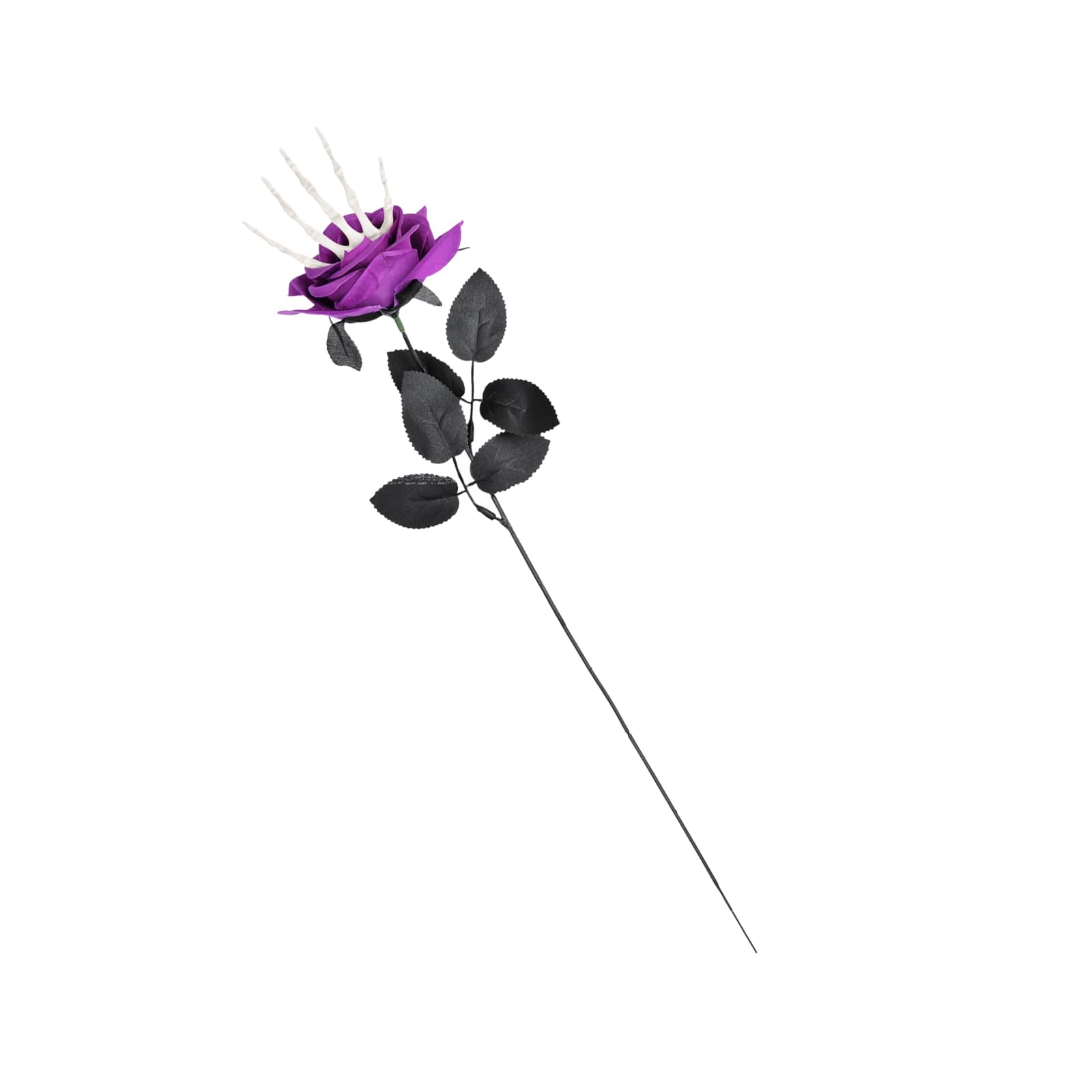 YROHGKPN Flexible Skeleton Hand Rose Flower Bouquets Halloween Decoration Adjustable Silk Floral Arrangement Accessory Bone Hand Silk Flower Arrangement