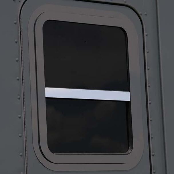 Technical Precision Replacement for Kenworth W990 Year 2020 Stainless Steel Sleeper Side Window Trim Center BAR