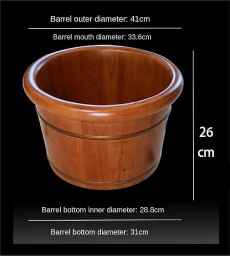 Spa de pies de madera para uso doméstico 41x31x26 cm miniatura 2