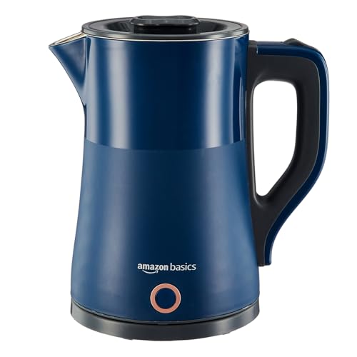 Amazon Basics 1.5 Litre Electric Kettle | 1500W | 360° Swivel Bas...