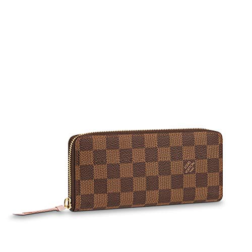 Louis Vuitton Clemence Wallet Damier Ebene Canvas (Rose Ballerine)